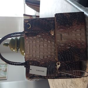 Brahmin handbag and wristlet